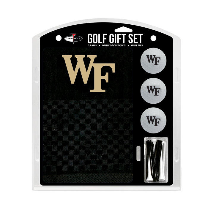 Wake Forest Demon Deacons Embroidered Towel Golf Gift Set