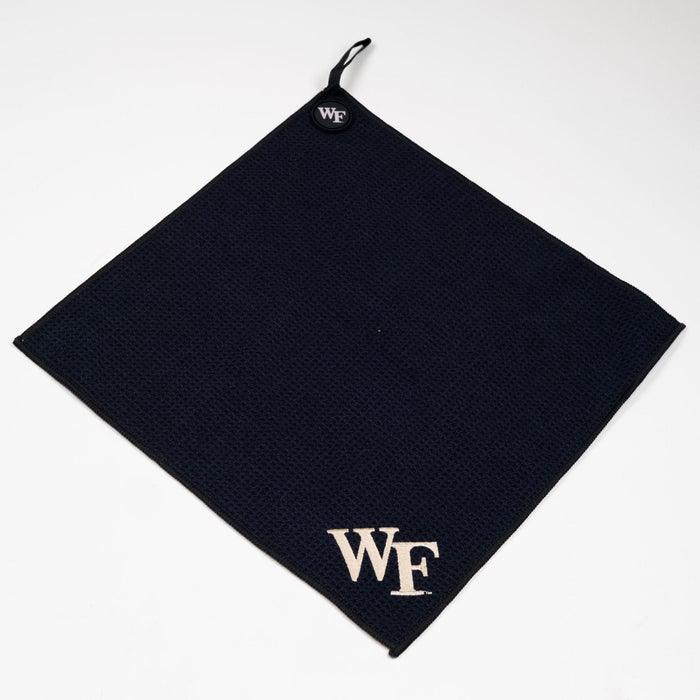 Wake Forest Demon Deacons NCAA Magnetic Embroidered Golf Towel – 15" x 15" - Club Rehab