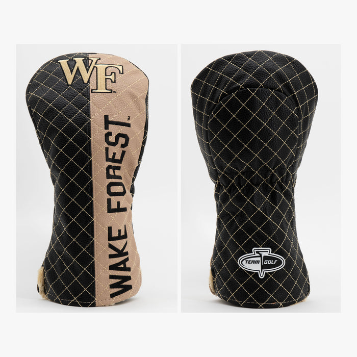 Wake Forest Demon Deacons Split Quilted Driver Headcover, front and back views