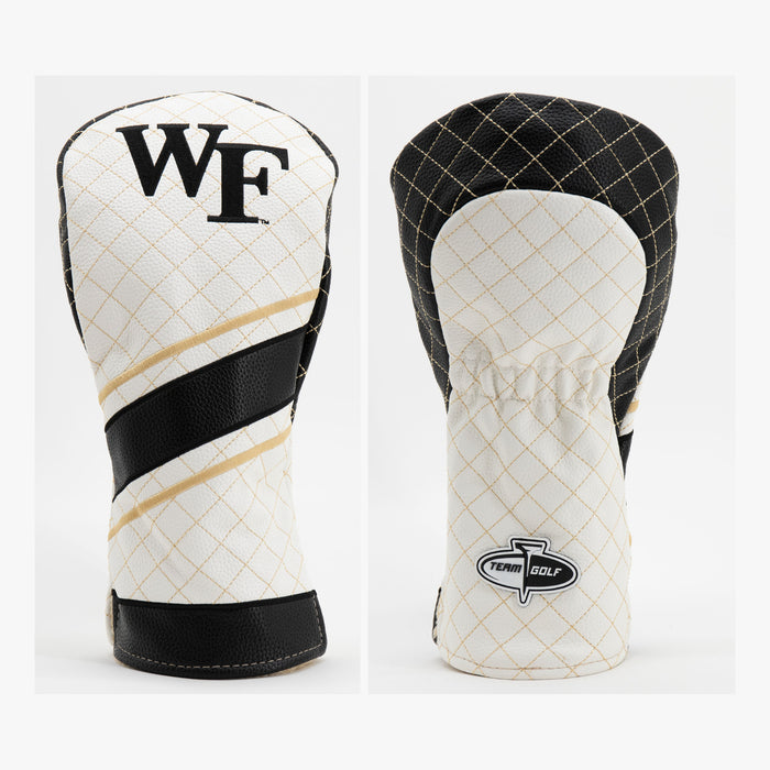 Wake Forest Demon Deacons Striped Quilted Driver Headcover, front and back views