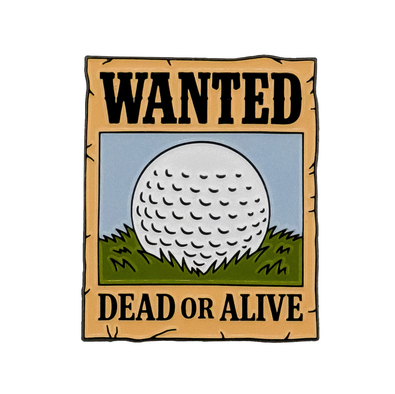 Wanted Poster Ball Marker - Club Rehab