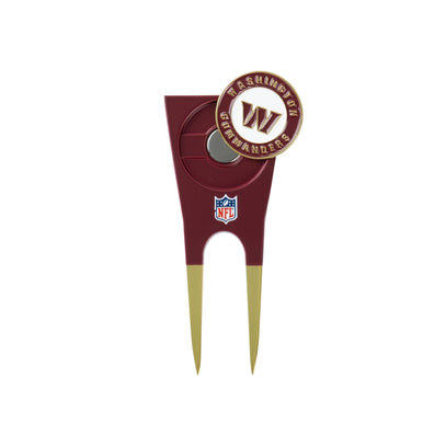 Washington Commanders divot tool: round marker lifted