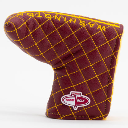 Washington Commanders Solid Blade Putter quilted headcover, back view