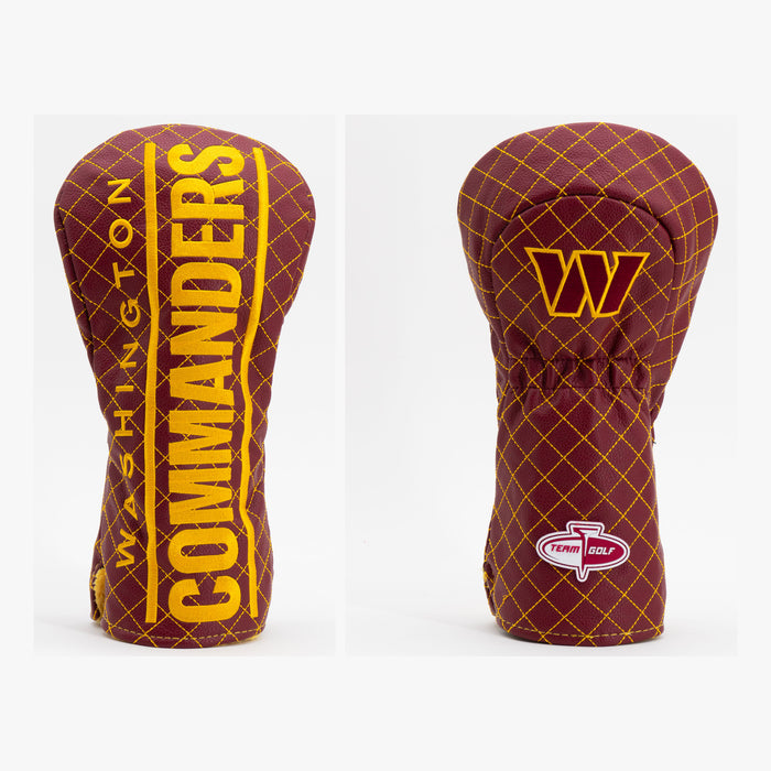 Washington Commanders Solid Quilted Driver Headcover, front and back views