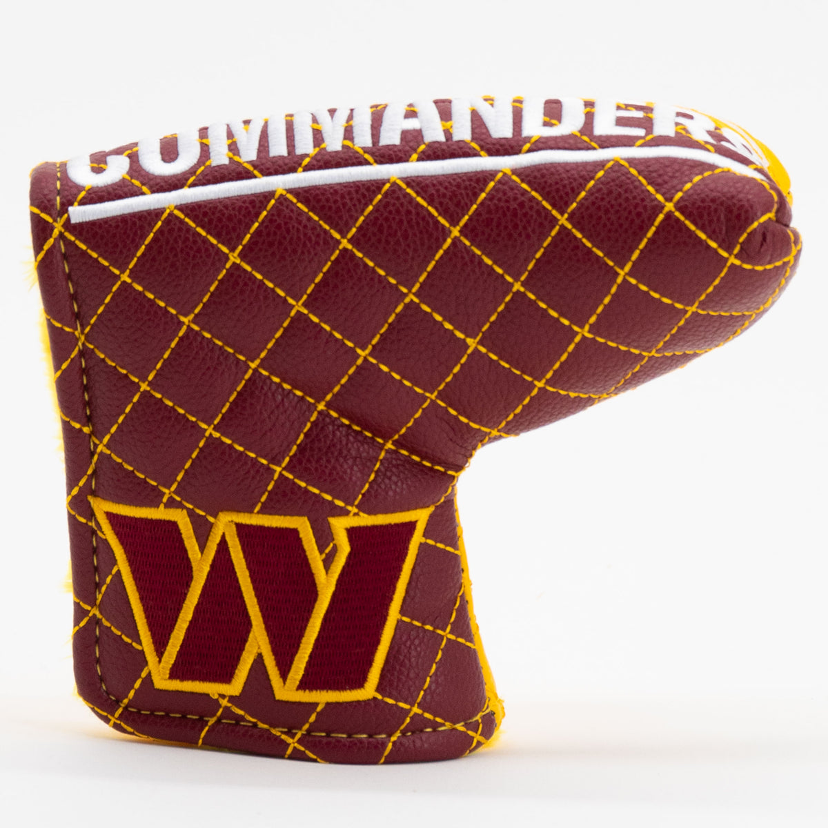 Washington Commanders Split Blade Putter quilted headcover, front view