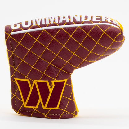 Washington Commanders Split Blade Putter quilted headcover, front view
