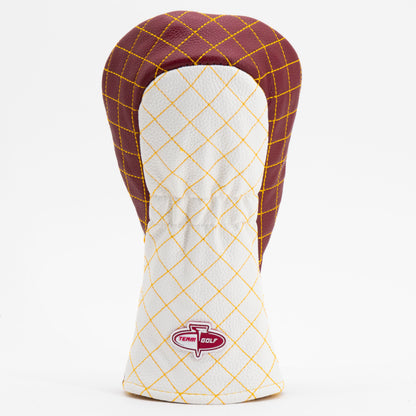 Washington Commanders Striped Fairway quilted headcover, back view