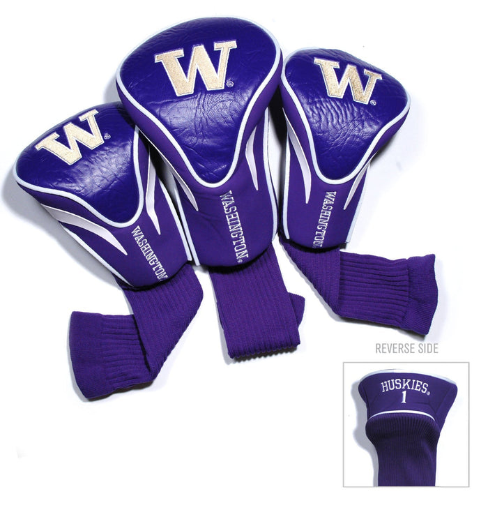 Washington Huskies 3 Pack Contour Sock Headcovers - Club Rehab