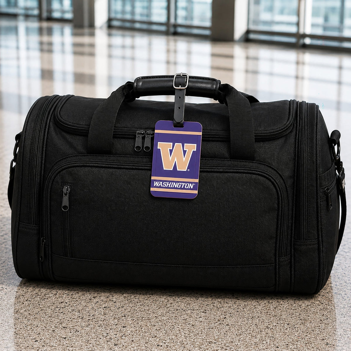 Washington Huskies plastic golf bag tag by Team Golf, product photo 5