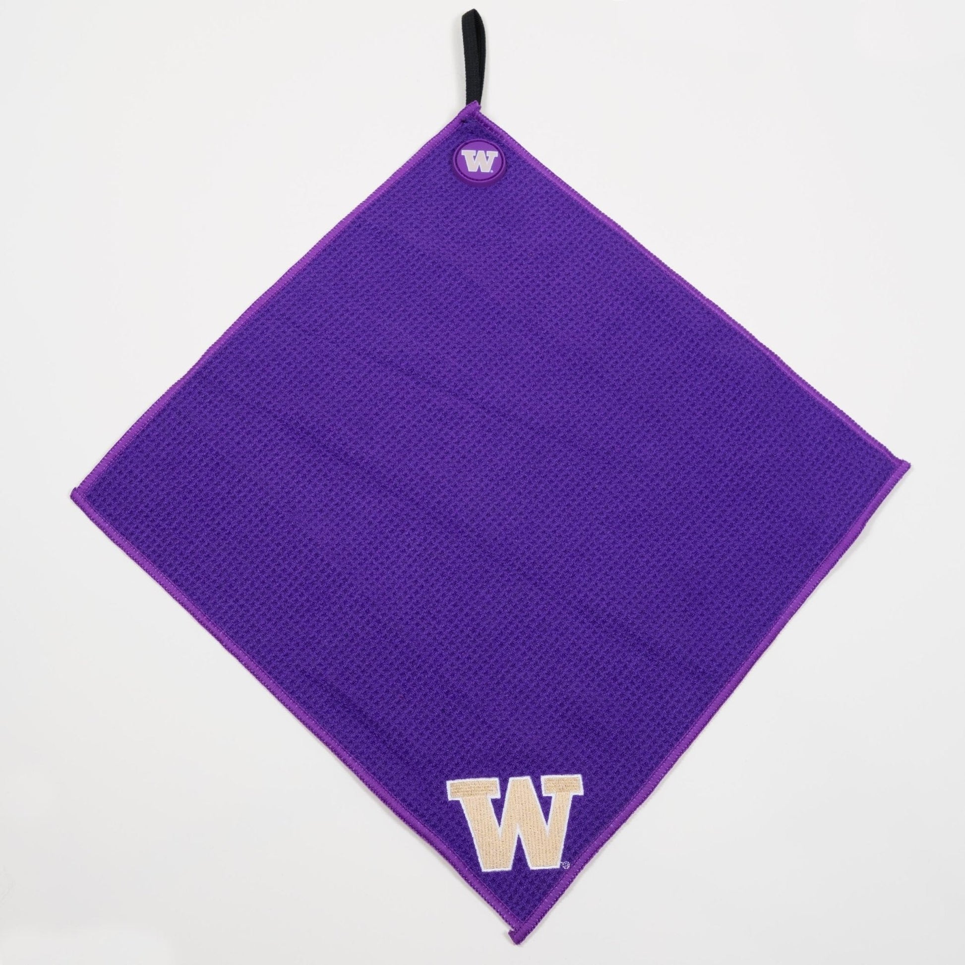 Washington Huskies NCAA Magnetic Embroidered Golf Towel – 15" x 15" - Club Rehab