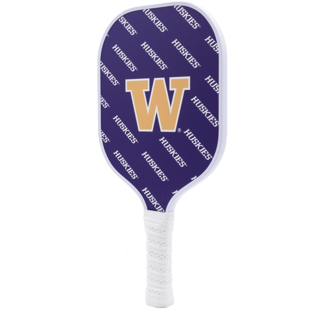 Washington Huskies Pickleball Paddle | Carbon Fiber Face | 12mm Core - Club Rehab