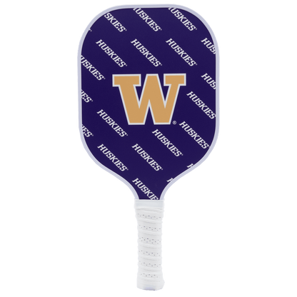 Washington Huskies Pickleball Paddle | Carbon Fiber Face | 12mm Core - Club Rehab