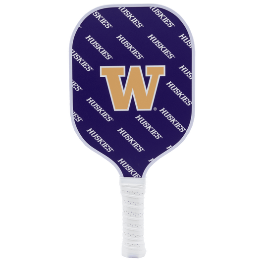 Washington Huskies Pickleball Paddle | Carbon Fiber Face | 12mm Core - Club Rehab