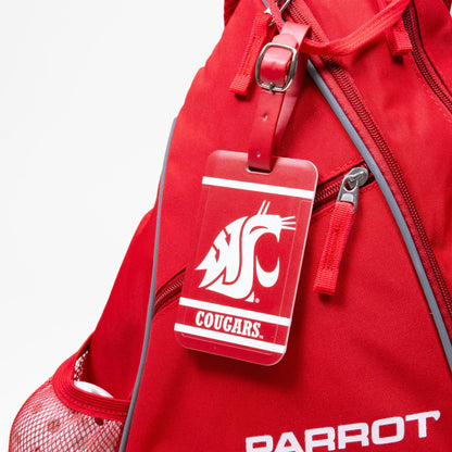 Washington State Cougars plastic golf bag tag by Team Golf, product photo 3