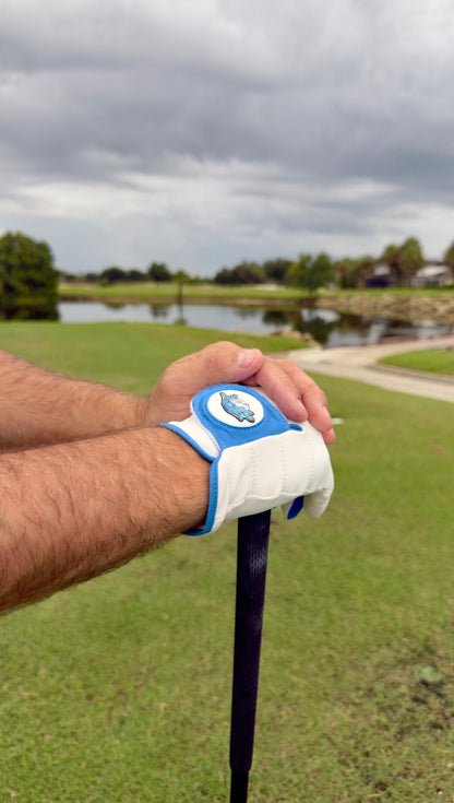 Water Ball Cabretta Leather Golf Glove | Premium Golf Glove with Magnetic Ball Marker | Left & Right Hand | Standard & Cadet Sizes - Right Small - Club Rehab