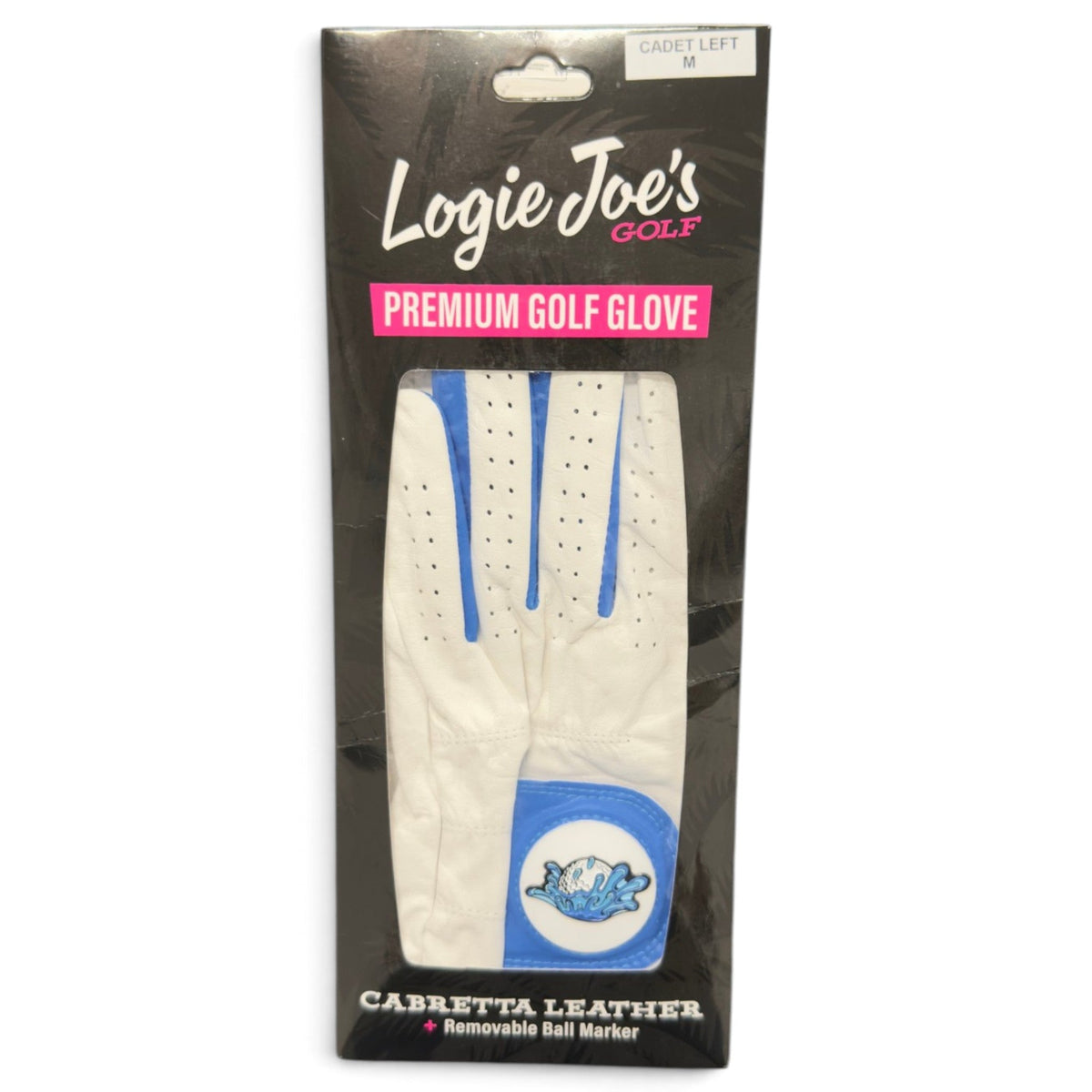 Water Ball Cabretta Leather Golf Glove | Premium Golf Glove with Magnetic Ball Marker | Left & Right Hand | Standard & Cadet Sizes - Right Small - Club Rehab