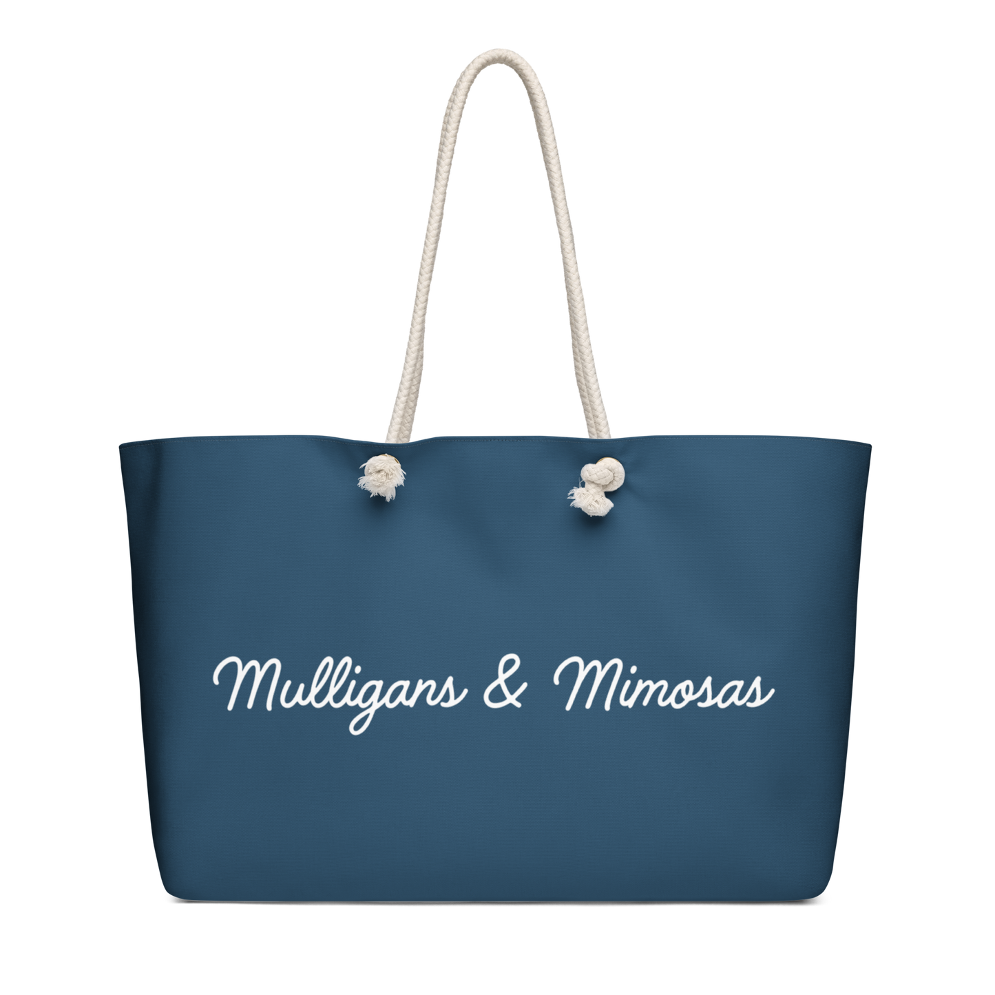 Mulligans & Mimosas Blue Golf Tote Bag