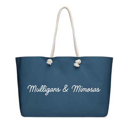 Mulligans & Mimosas Blue Golf Tote Bag