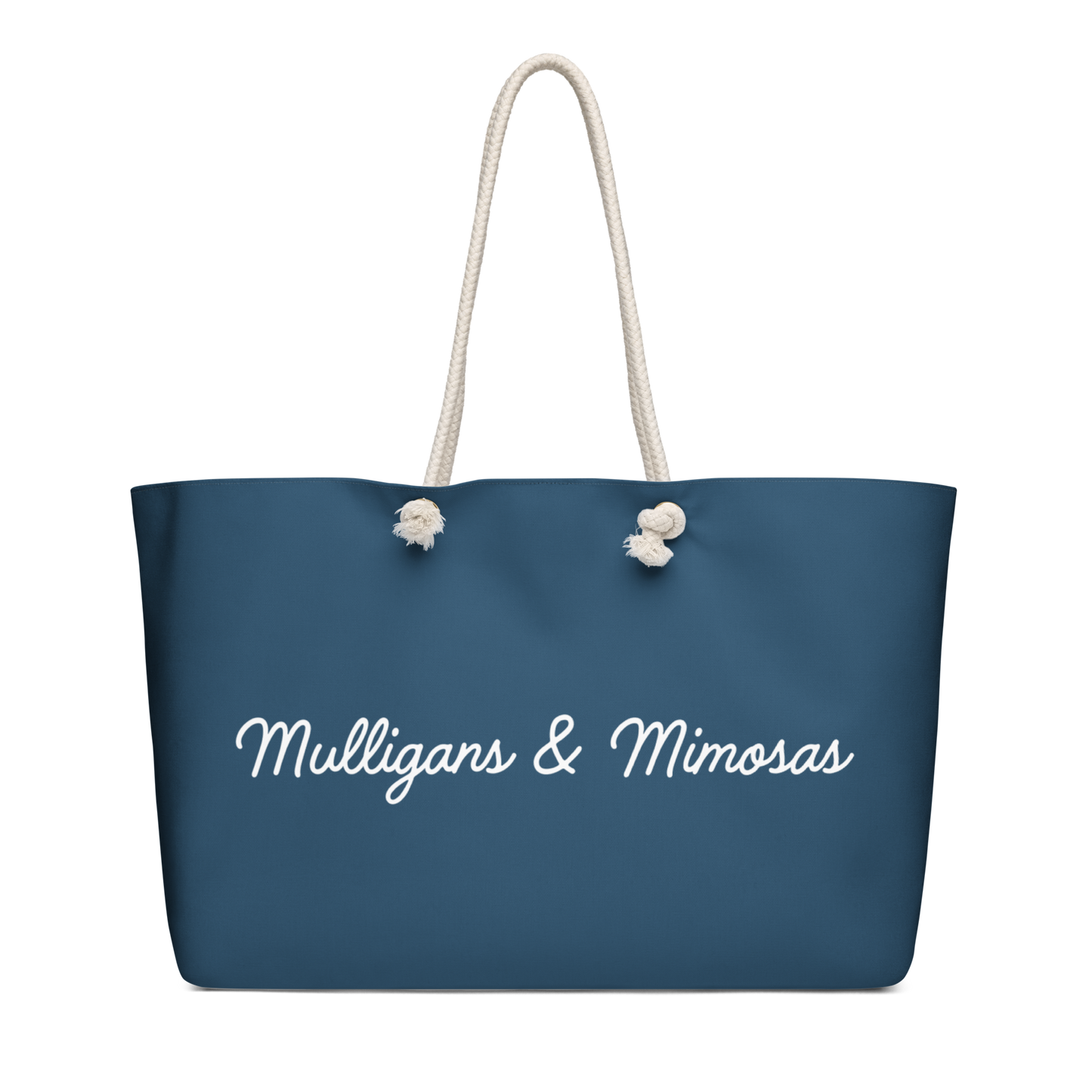 Mulligans & Mimosas Blue Golf Tote Bag