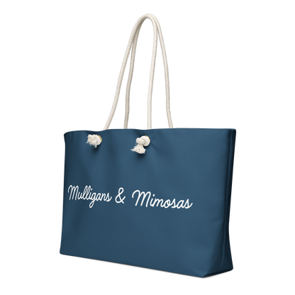 Mulligans & Mimosas Blue Golf Tote Bag