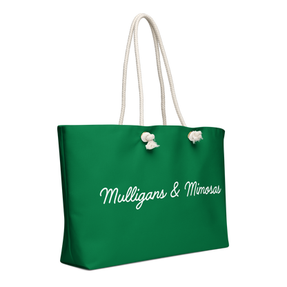 Mulligans & Mimosas Kelly Green Golf Tote Bag