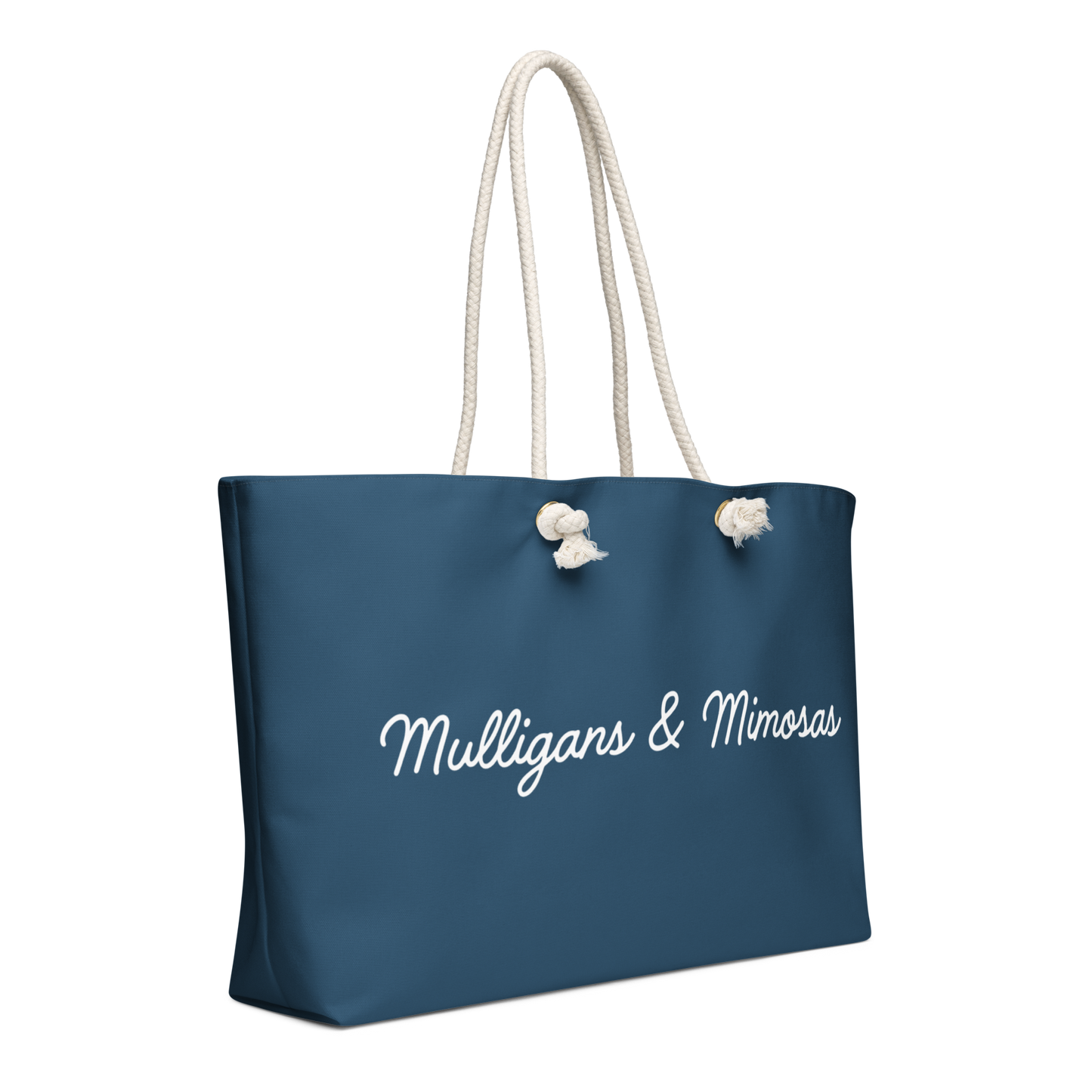 Mulligans & Mimosas Blue Golf Tote Bag