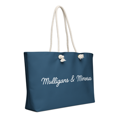 Mulligans & Mimosas Blue Golf Tote Bag