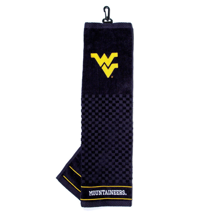 West Virginia Mountaineers embroidered golf towel