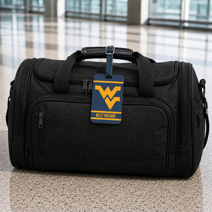 West Virginia Mountaineers plastic golf bag tag by Team Golf, product photo 5