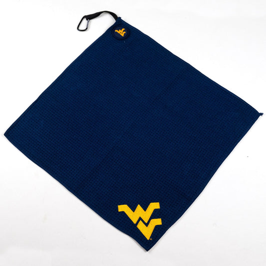 West Virginia Mountaineers NCAA Magnetic Embroidered Golf Towel – 15" x 15" - Club Rehab
