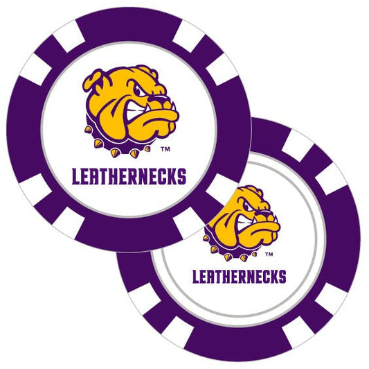 Western Illinois Leathernecks Poker Chip Ball Marker