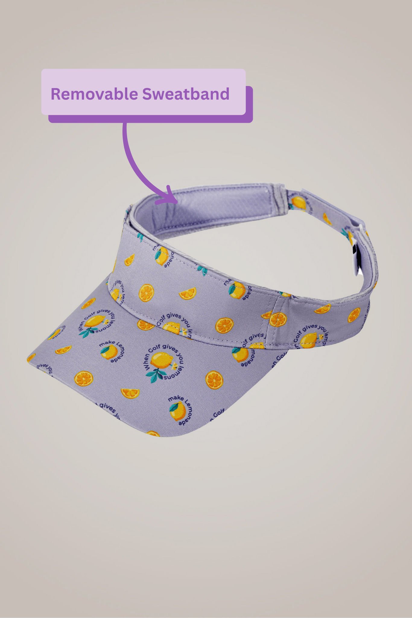 When Golf Gives You Lemons Sport Visor - Club Rehab