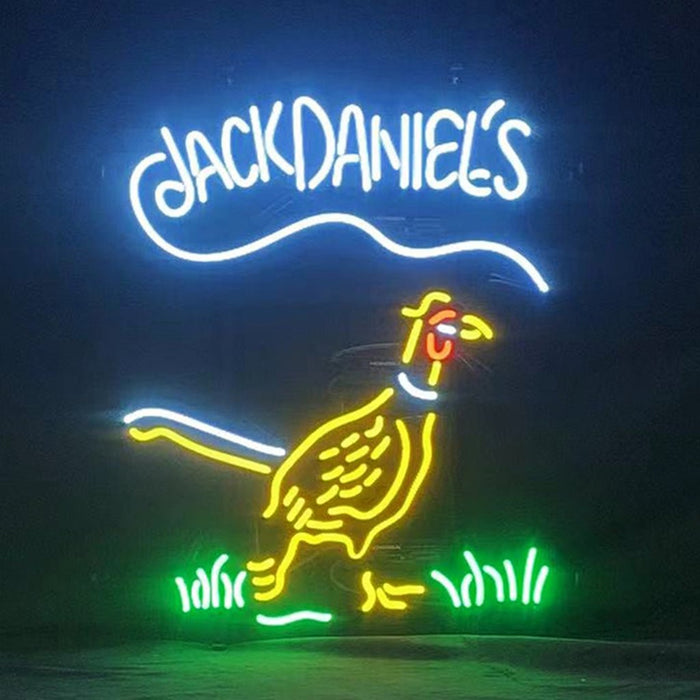 Whiskey Logo Jack Daniel's Pheasant Neon Signs Light - Club Rehab