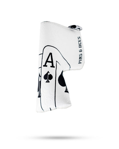 White Out Ace of Spades - Blade Putter Cover - Club Rehab