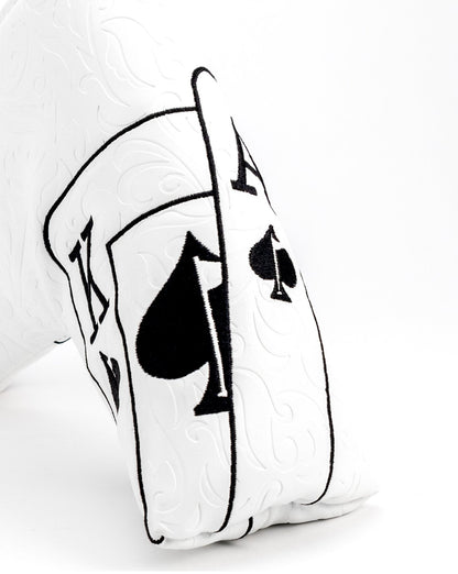 White Out Ace of Spades - Blade Putter Cover - Club Rehab