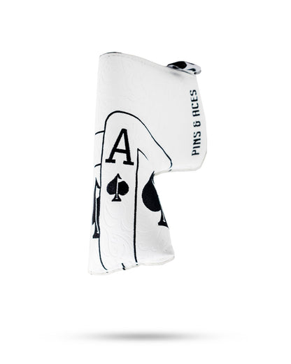 White Out Ace of Spades - Blade Putter Cover - Club Rehab