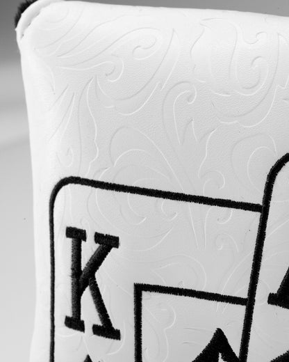 White Out Ace of Spades - Center Shaft Mallet Putter Cover - Club Rehab