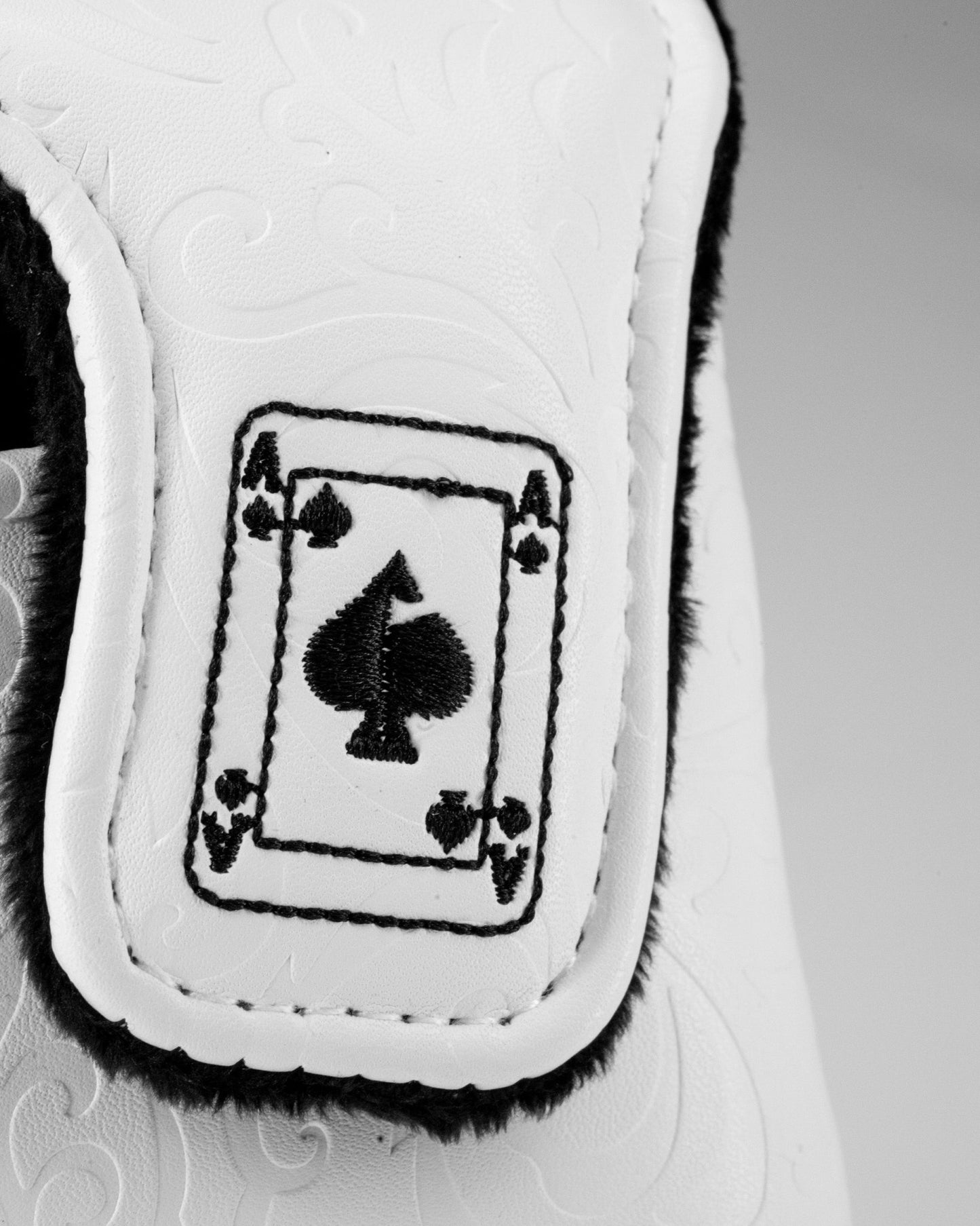 White Out Ace of Spades - Center Shaft Mallet Putter Cover - Club Rehab