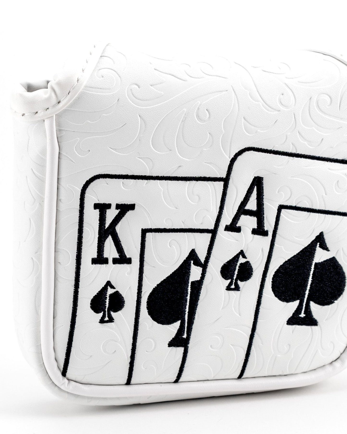 White Out Ace of Spades - Mallet Putter Cover - Club Rehab