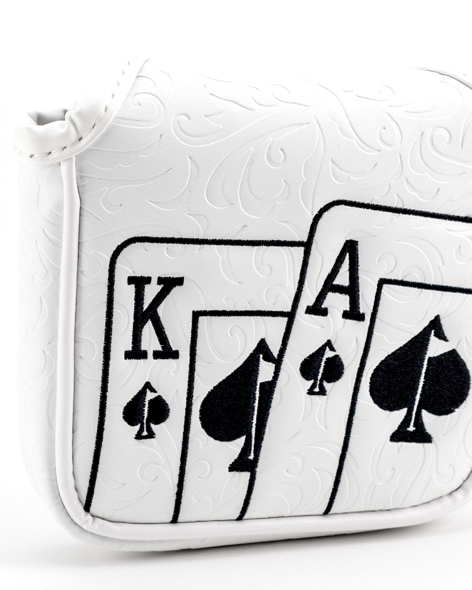 White Out Ace of Spades - Mallet Putter Cover - Club Rehab