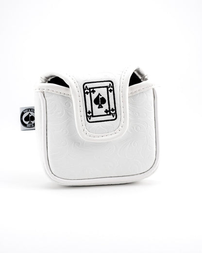 White Out Ace of Spades - Mallet Putter Cover - Club Rehab