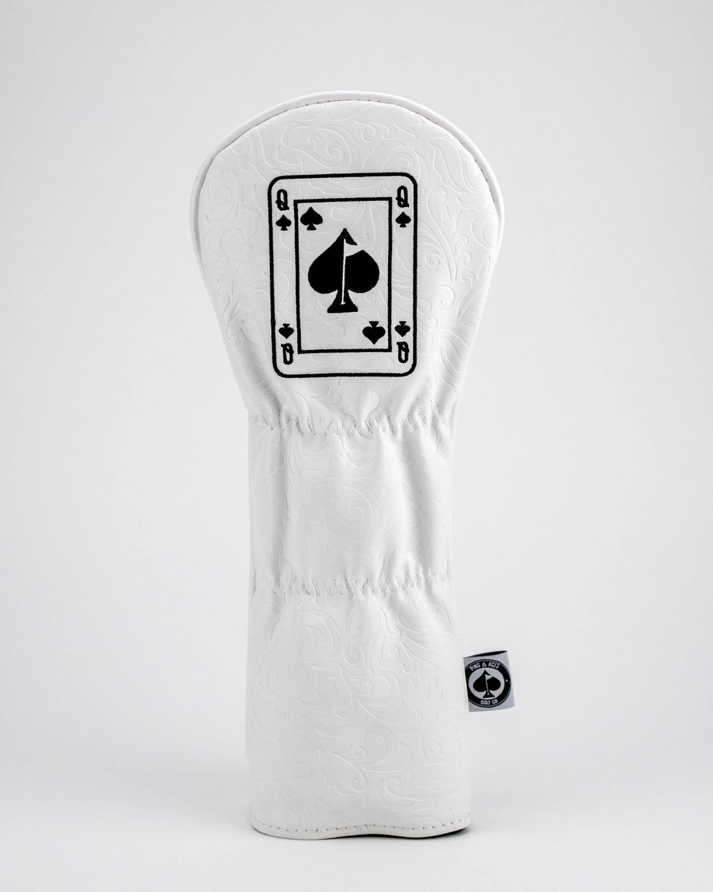 White Out Queen of Spades - Fairway Cover - Club Rehab