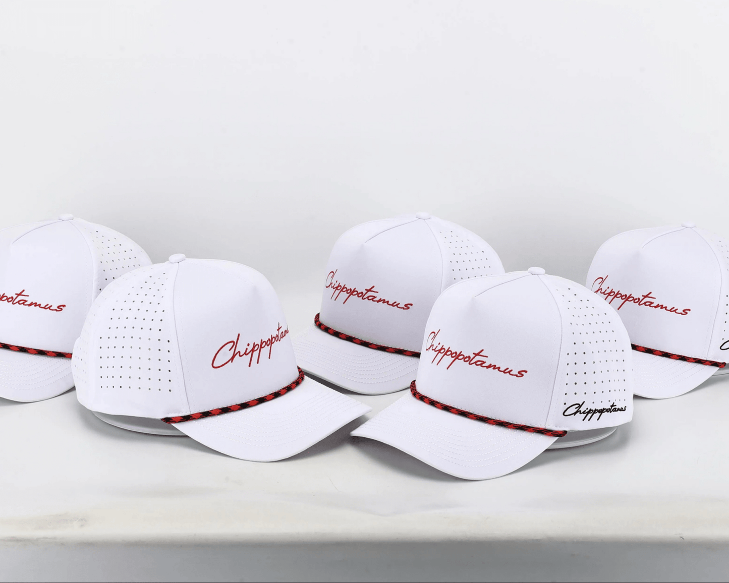White Rope Hat - Chippopotamus Red - Club Rehab