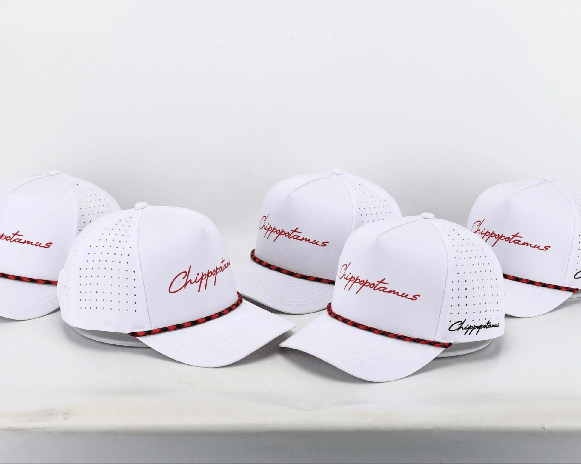 White Rope Hat - Chippopotamus Red - Club Rehab