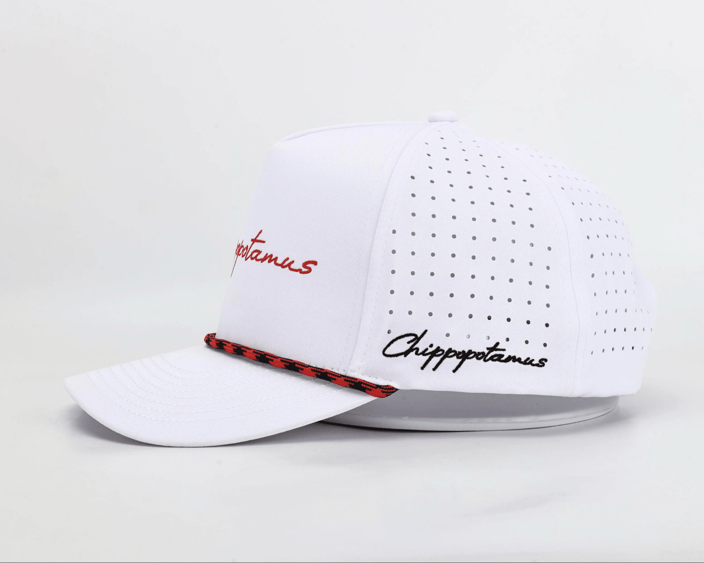 White Rope Hat - Chippopotamus Red - Club Rehab