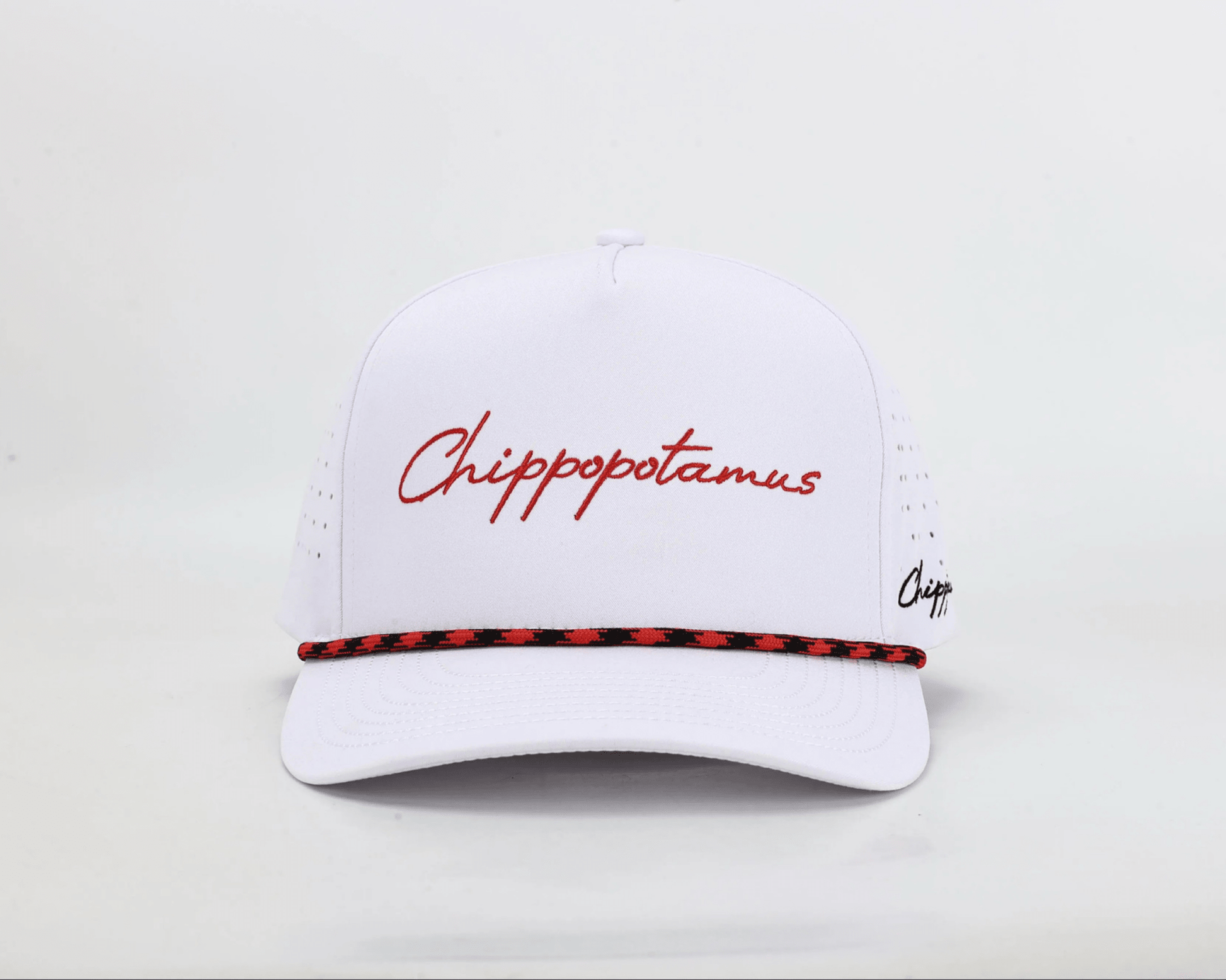 White Rope Hat - Chippopotamus Red - Club Rehab