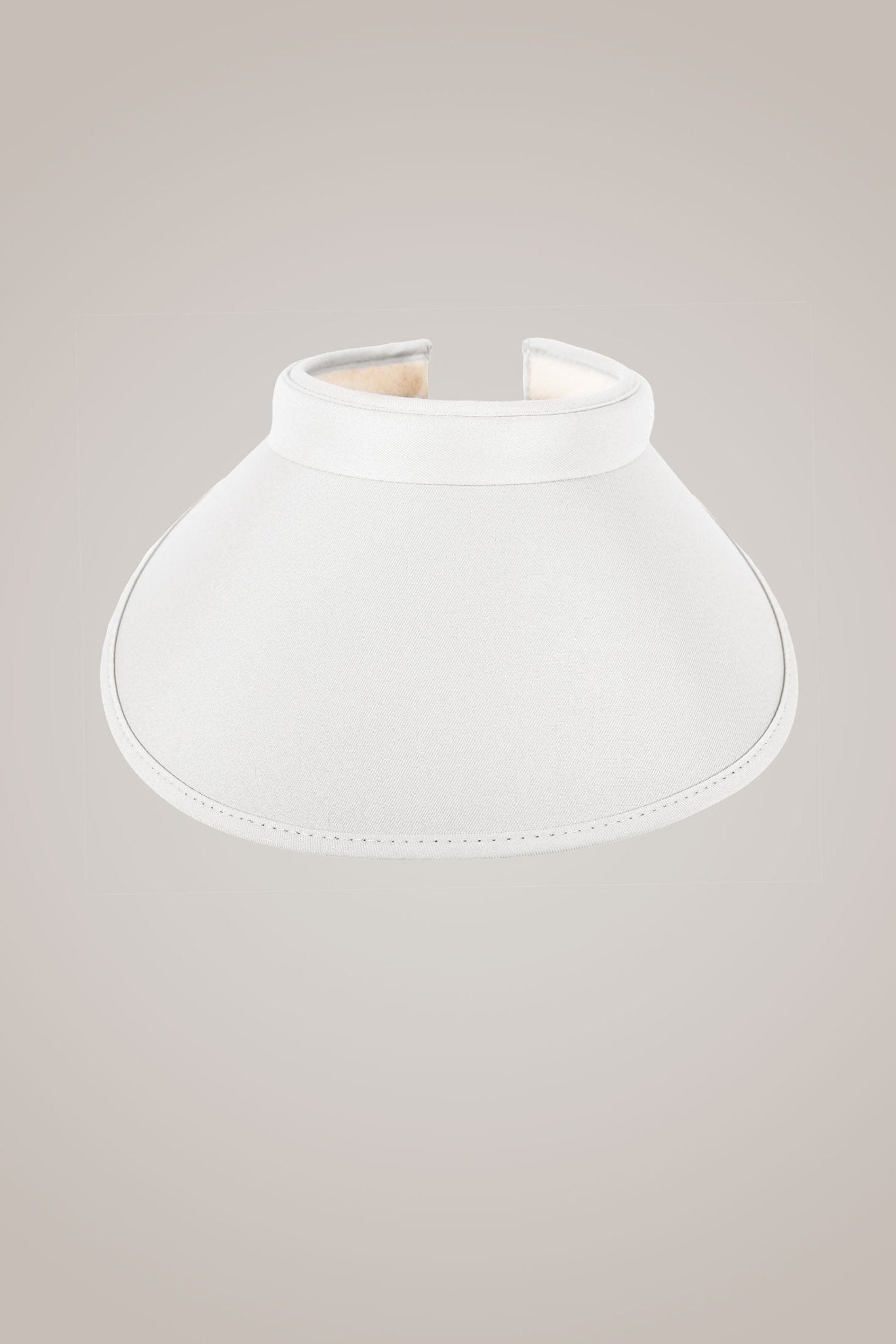 White Wide Brim Slide On Visor - Club Rehab