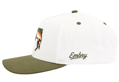 White/Green - Rainbow Trout - Club Rehab - Trucker HatWhite/Green - Rainbow Trout