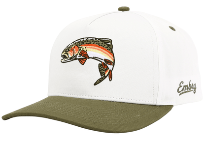 White/Green - Rainbow Trout - Club Rehab - Trucker HatWhite/Green - Rainbow Trout