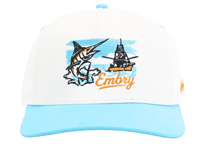 White/Sky - Offshore - Club Rehab - Trucker HatWhite/Sky - Offshore